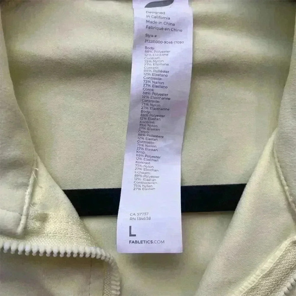 Fabletics Women's Full-Zip Jacket Light Neon Green  Size L Lightweight Casual - Picture 8 of 9